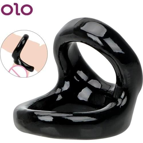 OLO Cock Rings Delay Ejaculation Erotic Male Chastity Device Penis Rings Adult Games Sex Toys for Men