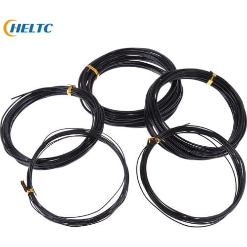 Total 5m (Black) Bonsai Wires Anodized Aluminum Bonsai Training Wire With 5 Sizes 1.0 Mm,1.5 Mm,2.0 Mm 2.5mm .3mm