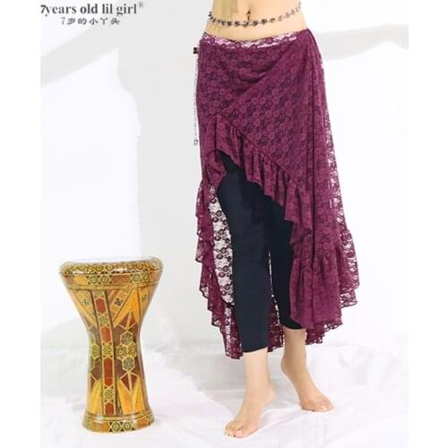 Lace Tribal Belly Dance Skirt Steampunk Boho Bohemian Gypsy Renaissance DYY01 05