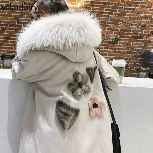 Real Fur Coat Women Rex Rabbit Fur Coat Women Real Fur Parka Long Jacket Winter Coat Women Abrigos Mujer Invierno 2020 1818YY847