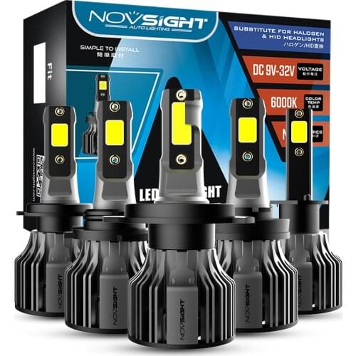 1pair Super Bright 72W 10000lm 6000K White Led Headlight Bulbs H8 H9 H11 H16JP LED Car Lights Auto Headlamps N39 D40