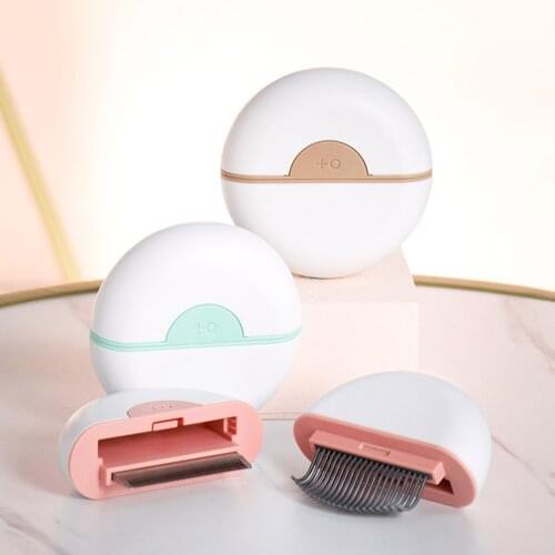 2 in 1 Pet Portable Massage Comb for Cats and Dogs De-fluffing Puppy Rabbit Comb Hair Removal Massaging Shell Needle Comb