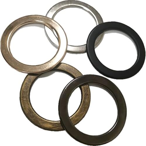30pcs/Lot Nickel&Black&Gold&Bronze Swimwear O-Ring Bikini Alloy Ring Swimsuit DIY Accessories Bikini Rings Connectors