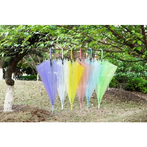 5color Wholesale - free shipping 100pcs/lot hot sale transparent umbrella, clear umbrella,fashion umbrella SN1106