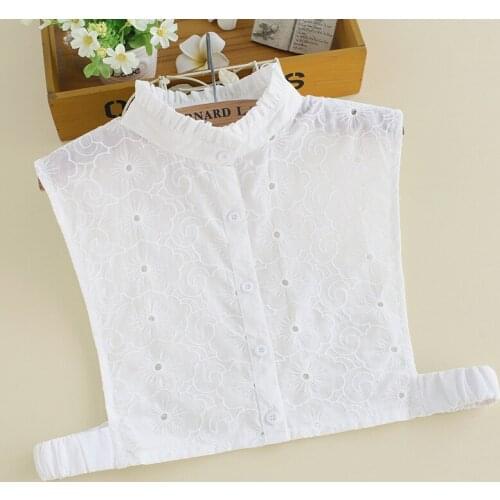 Elegant Women Shirt Stand Fake Collar Adult Flase Collars Sweater Female Hollow Half Shirt Detachable Collar Decor Nep Kraagie
