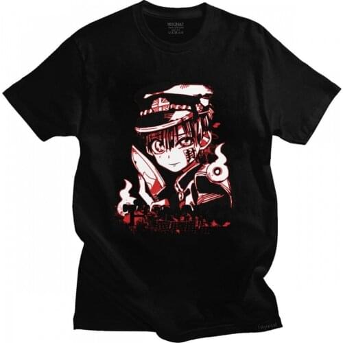 Stylish Toilet-Bound Hanako-Kun T-shirt for Men Short Sleeve Leisure Japanese Anime Manga Tshirt Soft Cotton Tee Shirt Gift