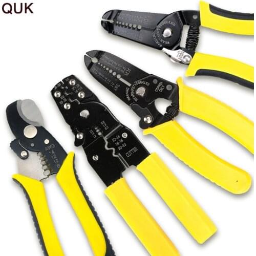 QUK Pliers Multitool Crimping Tool Wire Stripper Cutter Crimper Cable Crimping Pliers Set Hand Tools Electrical For Electricians