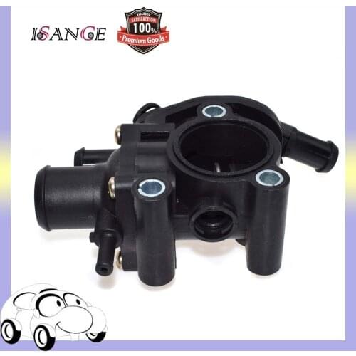 ISANCE Engine Thermostat Housing Water Outlet YS4Z-8592-BD For Ford Escape Focus Mazda Tribute 2.0L 2001 2002 203 2004 JWQFD002