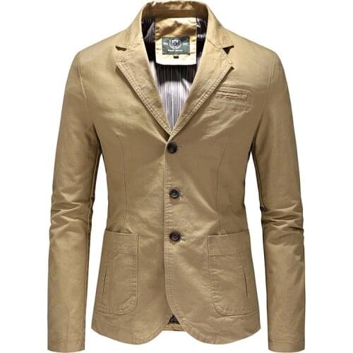 817 Men Jacket Suit Smart Casual Luxury Business Gentlemen Office Slim Fashion Cotton Single Breasted Long Sleeve Male Blazer