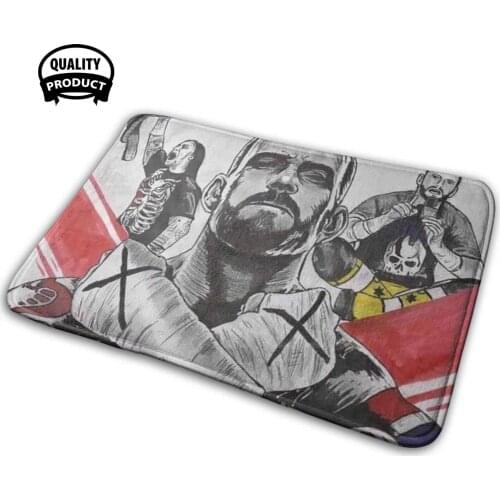 Cm Punk 3D Soft Non-Slip Mat Rug Carpet Cushion Cm Punk Cm Punk Cm Punk Best In The World Chicago Punk