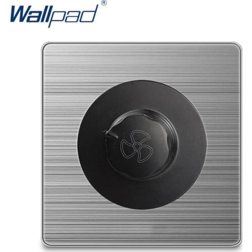 Wallpad Fan Speed Regulator Wall Light Switch Knob Button Stainless Steel Panel Home 450W