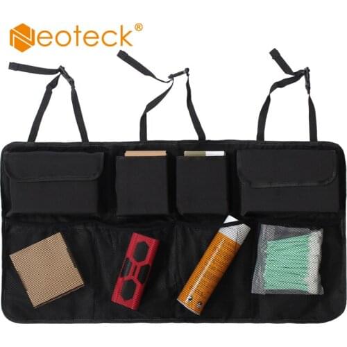 Neoteck Auto Car Back Seat Storage Organizer Trash Net Holder Multi-Pocket Travel Storage Bag Hanger for Auto Capacity Storage