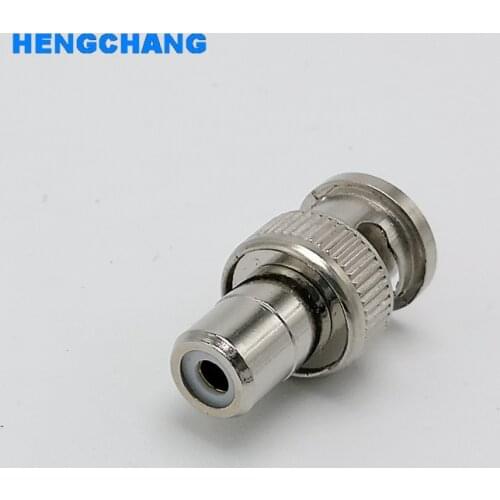 BNC to RCA connector BNC Male to RCA Female Straight Convert Connector Adapter 50pcs