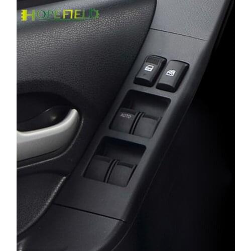 For Isuzu Dmax D-Max D-Mux Car Black Styling Window Control Switch Electric Glass Lifter Button Panel Interior Accessories