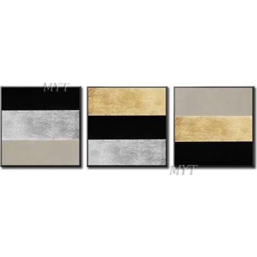 Coloring By Abstraction Strip-type Oil Painting Canvas Wall Art Handmade Home Decorative Group Decoration Unframe