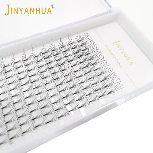 Mink eyelashes 4d 12rows boundles soft natural rootless false eyelashes hand-made mink premade volume fans eyelash extension