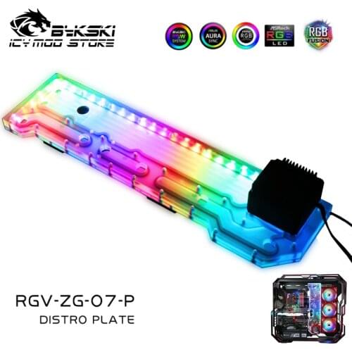 Bykski Waterway Board Reservoir Liquidcooling System Water Tank Acrylic Tranperant for ZEAGINAL 07 RGV-ZG-07-P