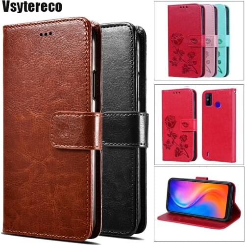 Luxury Business Leather Phone Cover For Tecno Spark 7 6 GO 2020 Coque Flip Case For Carcazas Tecno Camon 17 15 12 Air Pro Hoesje