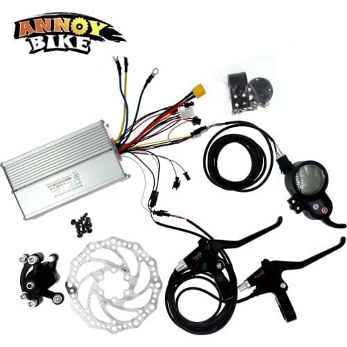 Ebike Controller Kit 36V48V52V60V Electric Bike Display Brake System Electric Bicycle Colorful and Blue Screen Set Disc Brake