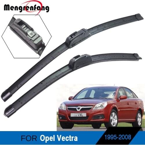 For Opel Vectra 1995-2008 Car Accessories Front Windscreen Wiper Blades Soft Rubber Wiper 2 Pieces