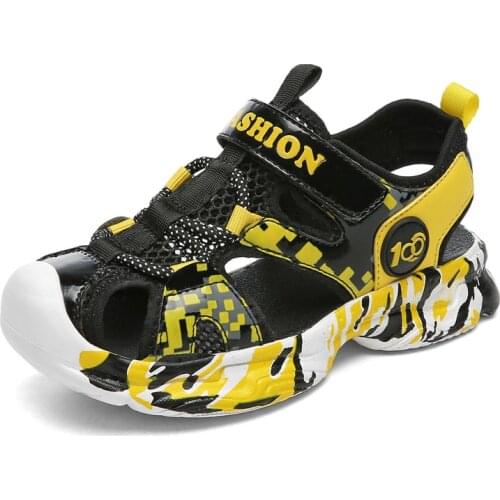 Little Boy Zapatos De Playa Sports Beach Shoes Childrens Sandals Kids 2021 New Summer Soft Bottom Non-slip Fashion Item