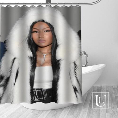 Waterproof Bathroom Curtains Modern Nicki Minaj Shower Curtain polyester Bath screens Customized curtain