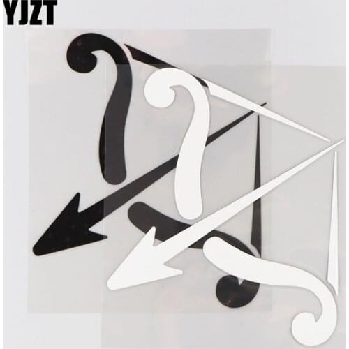 YJZT 14.6CM*17.1CM Bow And Arrow Creative Design Decoration Vinyl Decal Pattern Car Sticker 1A-0448