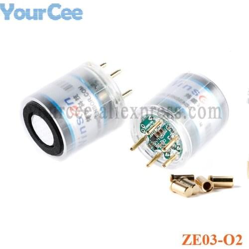 ZE03-O2 Oxygen Gas Sensor Module Electrochemical Concentration ZE03 O2 Oxygen Dioxygen Air Detection Sensor