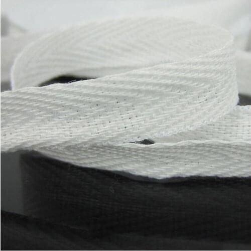 20yards 3/8" Sewing Cotton Binding Tape Bias Webbing Strap Ribbon Craft 10.0mm white ribbon bow