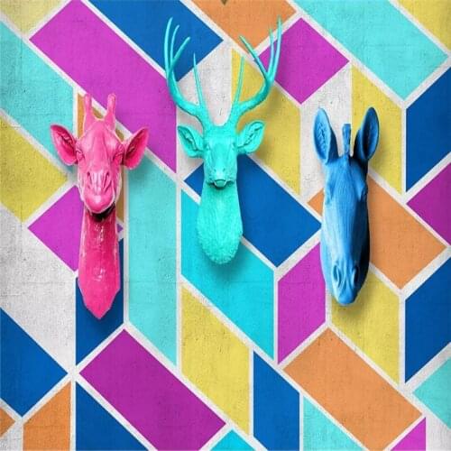 3D decoration painting on the poppets head wall