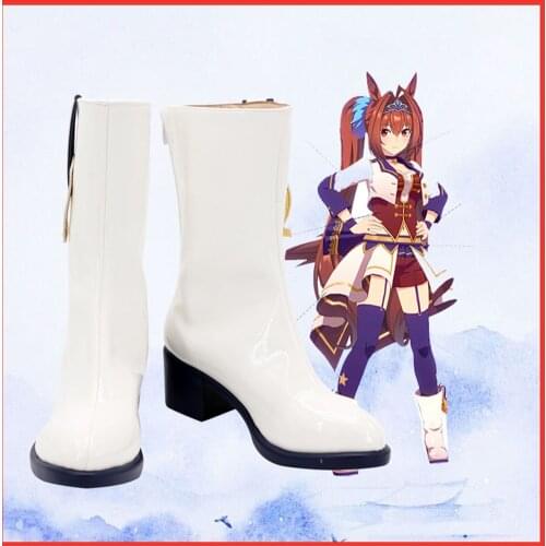 Anime Pretty Derby Cosplay Shoes Boots Halloween Costumes Accessory Custom Made