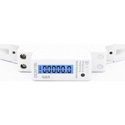 LCD Digital Single Phase Din Rail Electricity Power Consumption Energy Meter kWh Y5JA