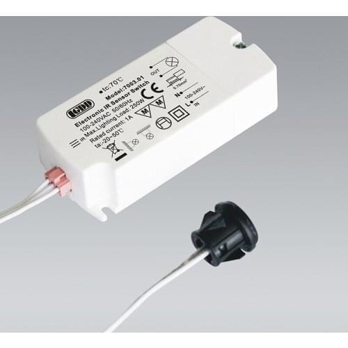 IR Sensor Switch Patented 250W 100-240V LED adapter Infrared Sensor Switch Motion Sensor Auto On/off 5-10CM