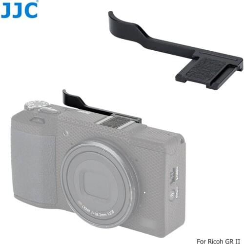 JJC TA-GR2 Black Thumb Up Hot Shoe Hand Grip Hotshoe Bracket For Ricoh GR II Camera Aluminium Alloy Hot Shoe Cover