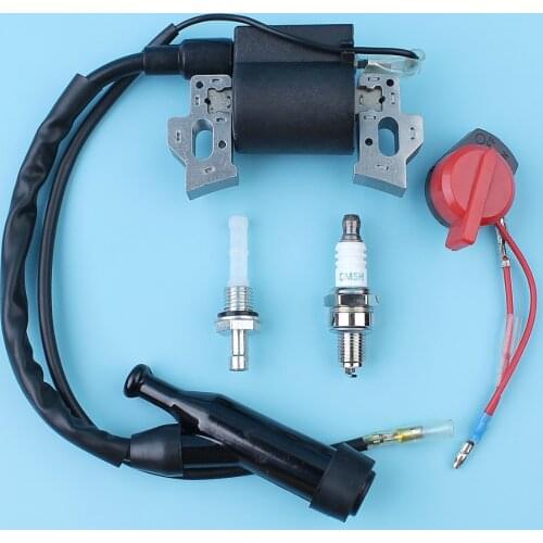 Ignition Coil Candle Spark Plug Filter On/Off Switch Kit For Honda GX160 & GX200 5.5HP 6.5HP Engine Generator Brushcutter Mower