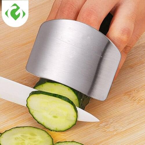 Stainless Steel Kitchen Accessories Vegetable Finger Guard Protector Gadgets For Personal Hand Safe Easy Cutting Cooking Tools