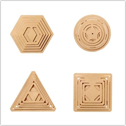 Sewing Patchwork Tool Model Geometry Embroidery Pattern Crimping Template Drawing Tracing Board Sewing Mould Set