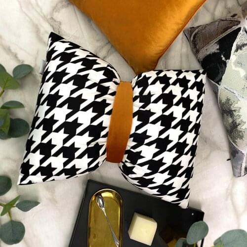 MUZZI High Quality Toys Bowknot Bow Pillows Pink Purple Neck Pillow Decorative Soft Pillow For Kids Room