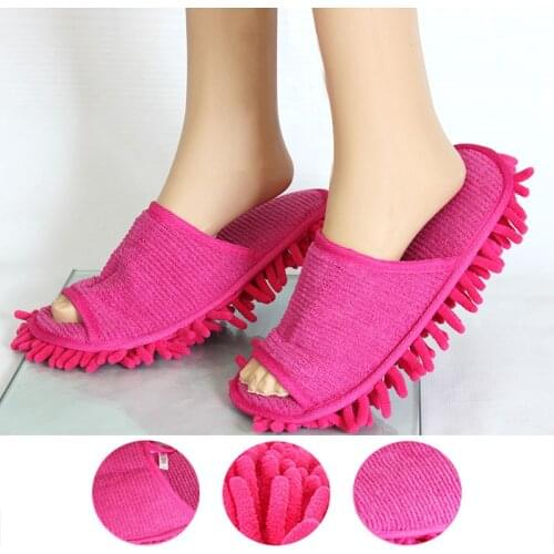 Microfiber Funny Bedroom Accessories House Women Men Novelty Slippers Style Mops Sock Floor ground Cleaning tools 4 colors