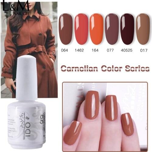 1pc Gel Nail Polish UV LED Soak off Global fashion prevalent Nail IDO Gelpolish Carnelian Colors Series lacqure Nail Glue Art