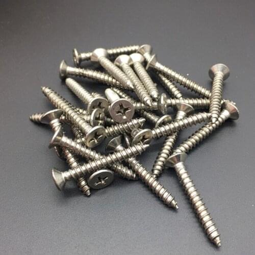 1pack M3 M4 Stainless steel Self-tapping screws phillips Screws counter-sunk wood screws