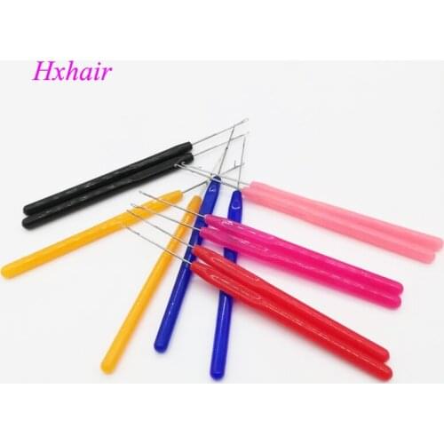 10pcs Plastic Handle Pulling Needle / Micro Rings / Loop Hair Extension Tools