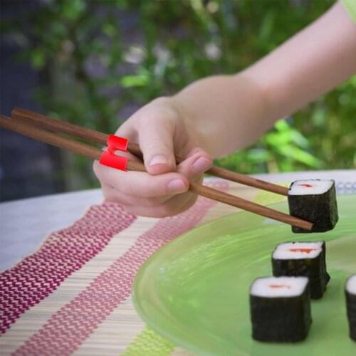 20Pcs Reusable Chopsticks Helpers Training Chopsticks Connectors Chopstick Assistant Chopsticks Helper Kitchen Tool