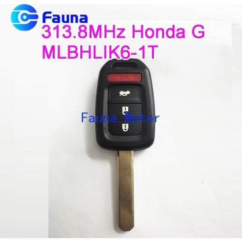 313.8MHz 4 Button Remote Control Key for Honda Accord Civic With G ID47 Chip MLBHLIK6-1T