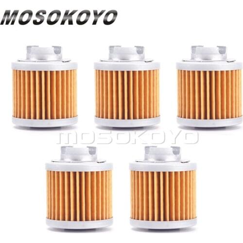 5pcs/pack Yellow Oil Filters for Lifan 150 YX150 YX160 Engine Oil Cleaner for Zongshen ZS190 Pitster Pro 190 2V ATC125M Daytona
