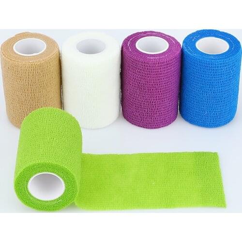 7.5cm*4.5m Waterproof Self-Adhesive Elastic Bandage Cohesive First Aid Tape Medical Health Care Therapy Elastoplast Bandage