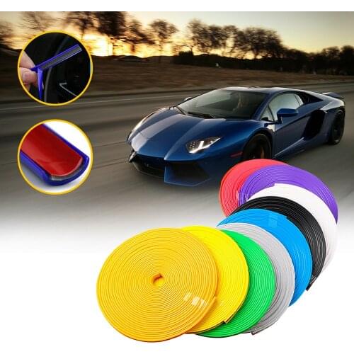 8M Car Stickers Wheel Hub Protective Sticker Decorative Strip For Toyota Corolla 150 Yaris Hilux Rav4 Camry 40 Avensis T25 Prius