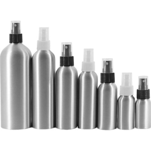 120ml Aluminium metal bottle pump sprayer mist sprayer facial toner water flower toilet perfume skin care cosmetic packing