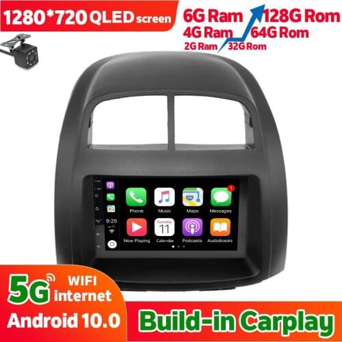 6GB Ram 128GB Rom 2Din Car Radio Android 10 Multimedia Stereo Player GPS Navigation For Toyota passo Subaru Justy PROTON Myvi