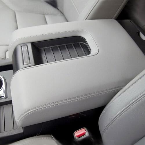 Car Accessories Microfiber Center Control Armrest Pad Leather Cover Sticker Trim For Toyota Tundra 2014 2015 2016 2017 2018 2019